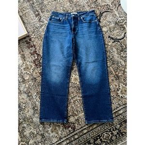 Women’s madewell curvy 90’s straight Jean, in the short style! Size 30 petite